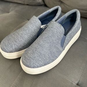 Lane Bryant Blue Slip On Platform Blue Sneaker Shoe Men Sz 9W (See Pics)